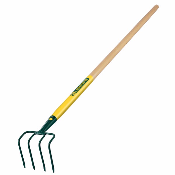 Kleine Gartenharke mit 4 Zinken 1