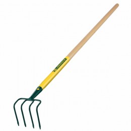 Kleine Gartenharke mit 4 Zinken