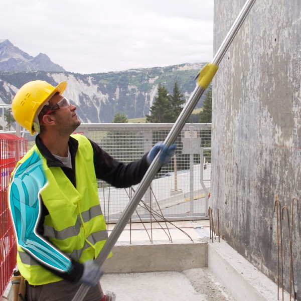 nanovib® -Stoßscharren mit Teleskopstiel 2–3,5 m 2