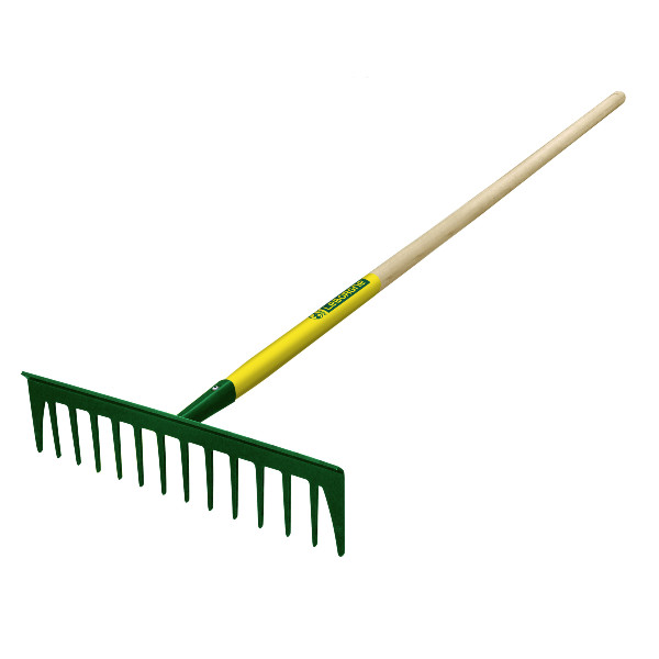 batipro®-Rechen 14 gerade Zinken mit Stiel aus 100% PEFC-zertifiziertem Holz (150 cm) 1