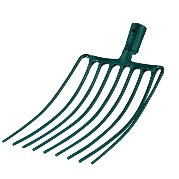 Schottergabel mit 9 Zinken mit Stiel aus 100% PEFC-zertifiziertem Holz (130 cm) 2