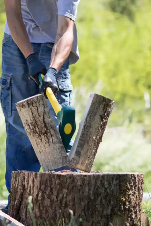 Holz spalten